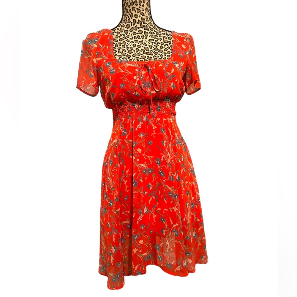 ASOS by Gilli Floral Rayon Mini Dress in Size S
